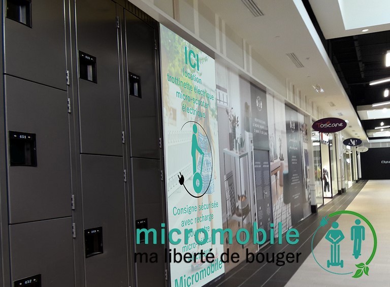 station micromobile trottinettes électriques pour magasins