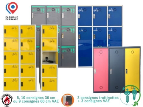 Casier consigne pour vélos et trottinettes électriques Micromobile