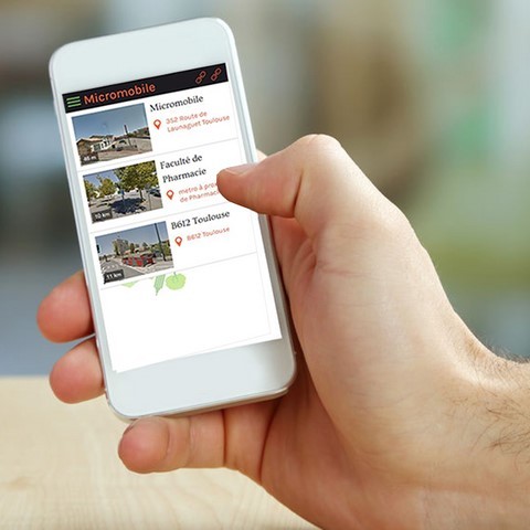 application micromobile pour réserver avec son smartphone