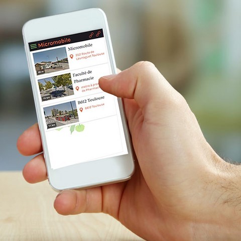 application micromobile pour réserver avec son smartphone 